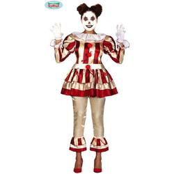 Monster & Griezel Kostuum | Killer Clown Horror Circus Slash | Vrouw | Maat 38-40 | Halloween | Verkleedkleding